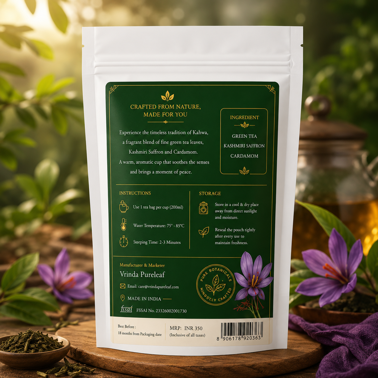 ZIP lock pouches chamomile tea